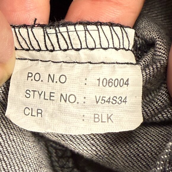 Men's AKADEMIKS AKDMS Long Sleeve Streetwear Black Chambray‎ Shirt- Size M - Picture 10 of 10